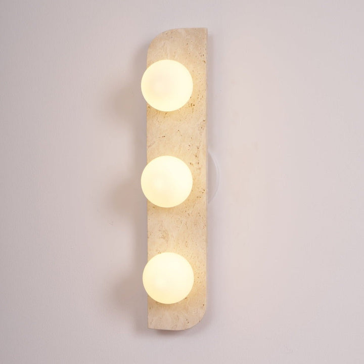 Elysian Travertine Plug-in Wall Light