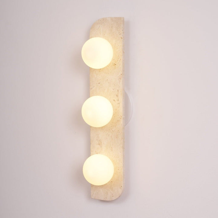Elysian Travertine Plug-in Wall Light