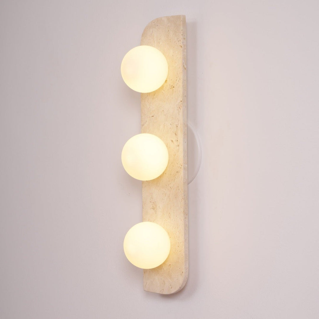 Elysian Travertine Plug-in Wall Light