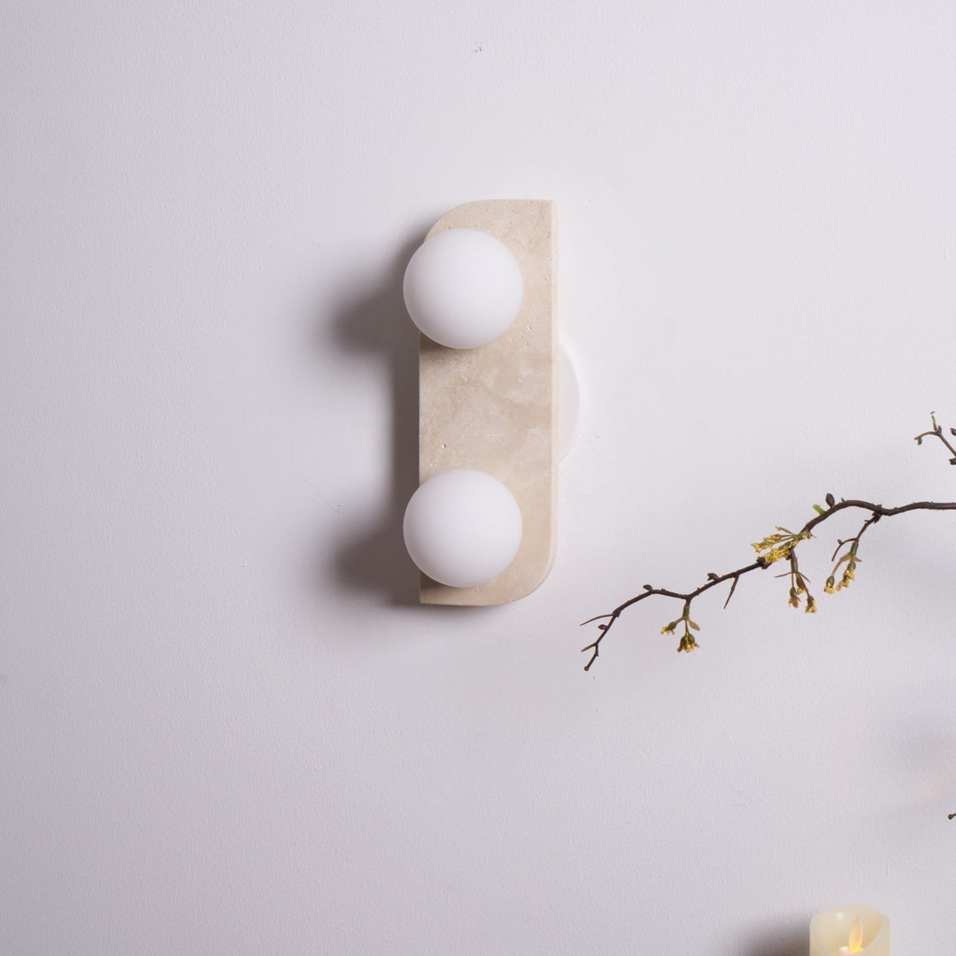 Elysian Travertine Wall Light