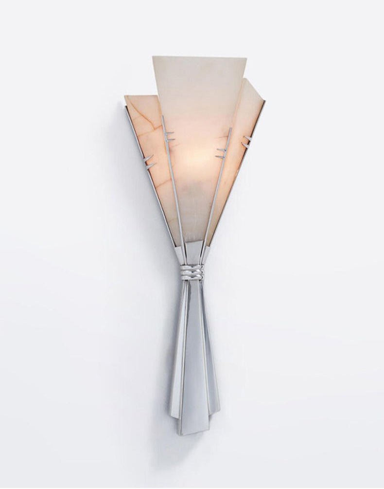 Florent Alabaster Fan Wall Sconce