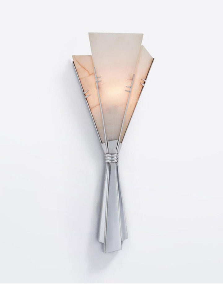 Florent Alabaster Fan Wall Sconce
