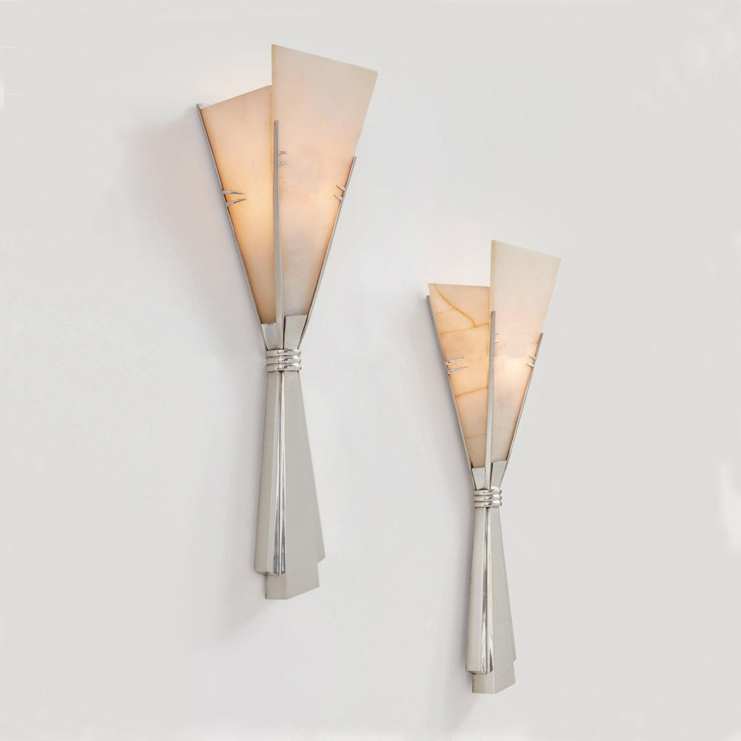 Florent Alabaster Fan Wall Sconce