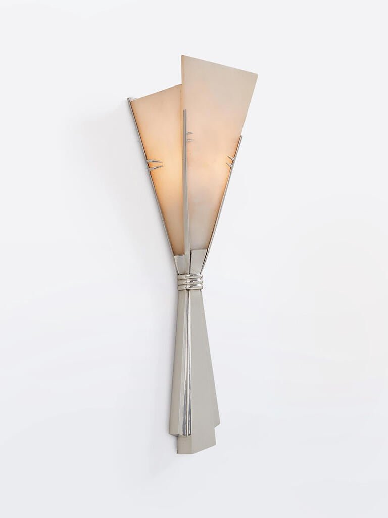 Florent Alabaster Fan Wall Sconce