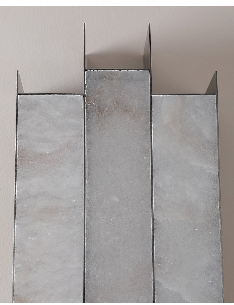 Folded Alabaster Panel Sconce