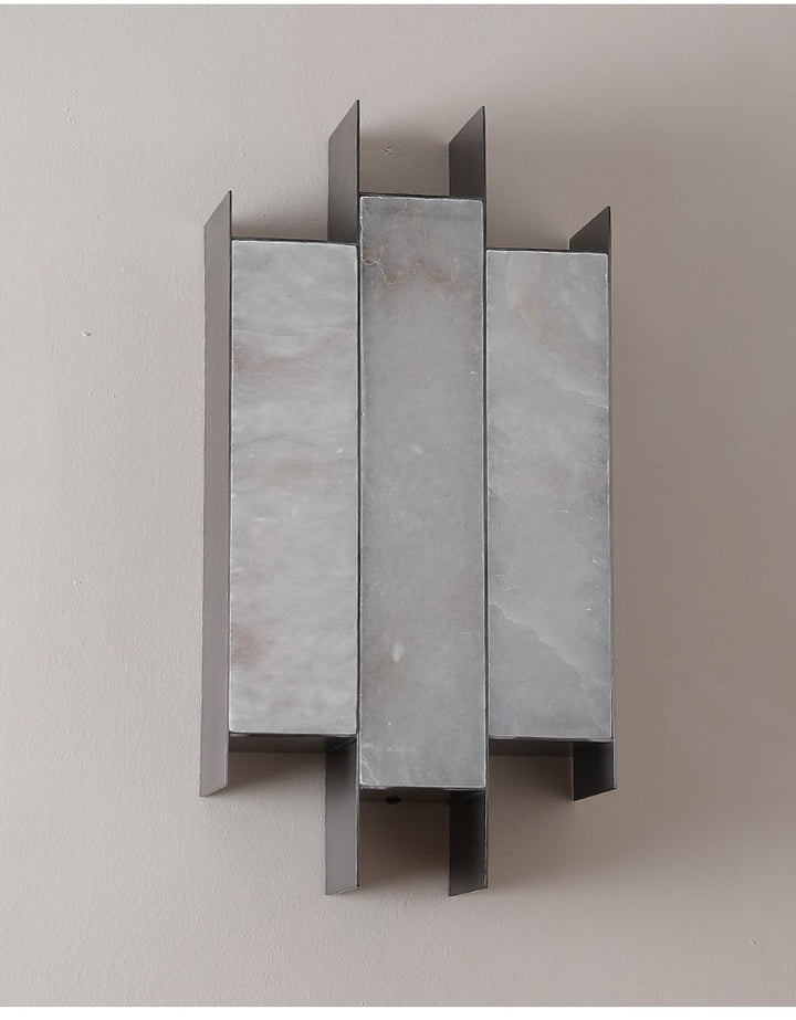 Folded Alabaster Panel Sconce