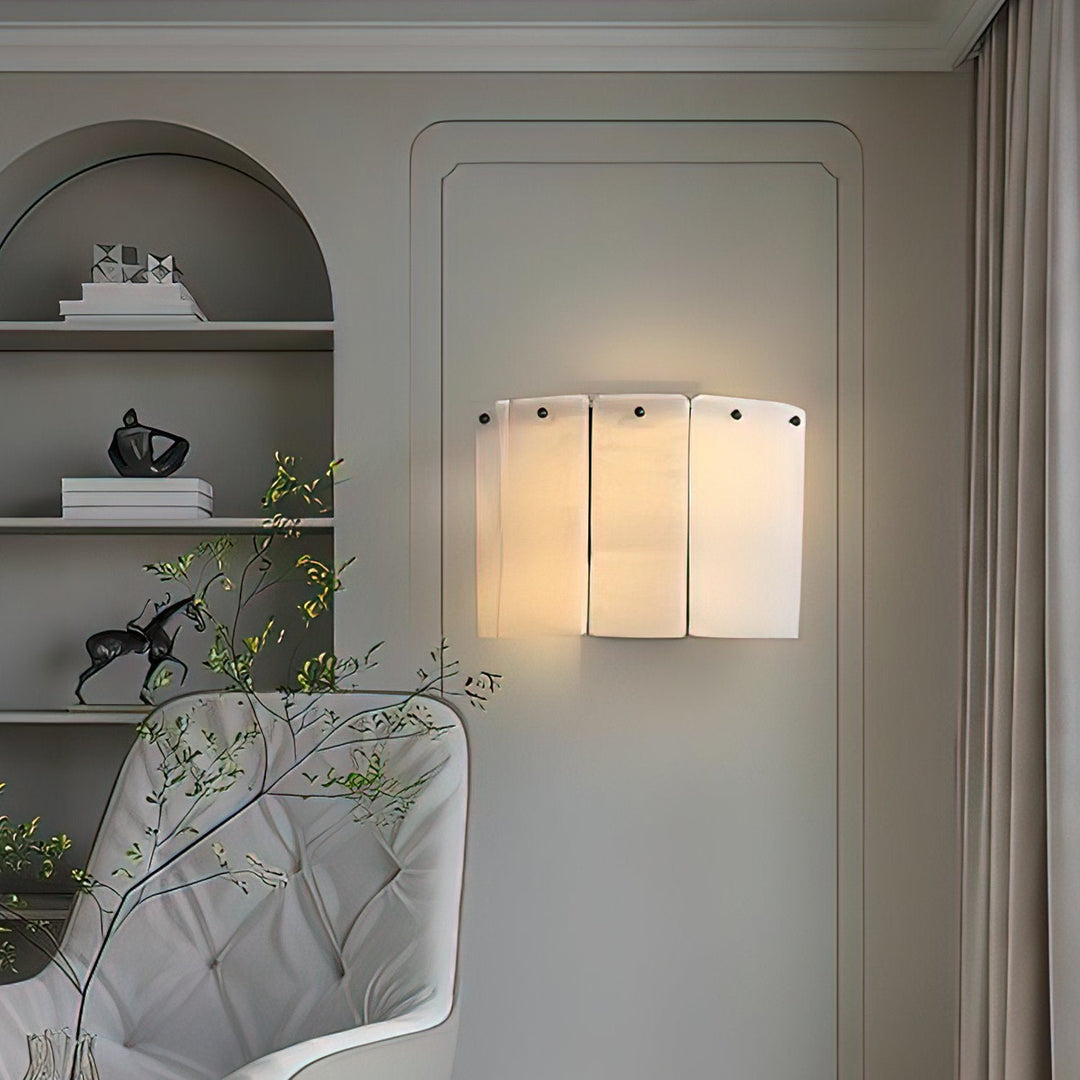 Fractured Alabaster Wall Sconce