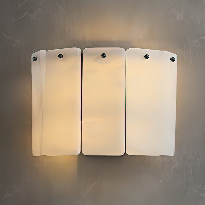Fractured Alabaster Wall Sconce
