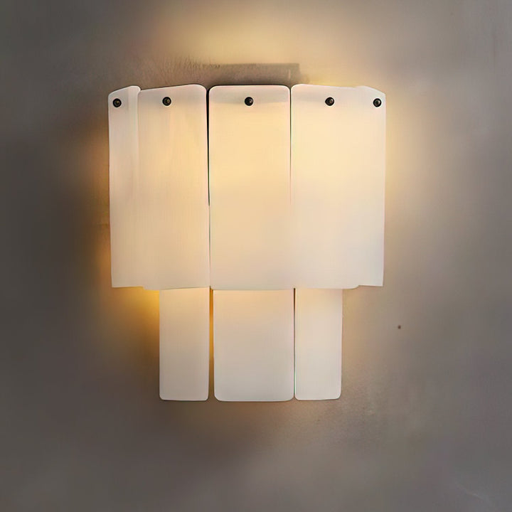 Fractured Alabaster Wall Sconce