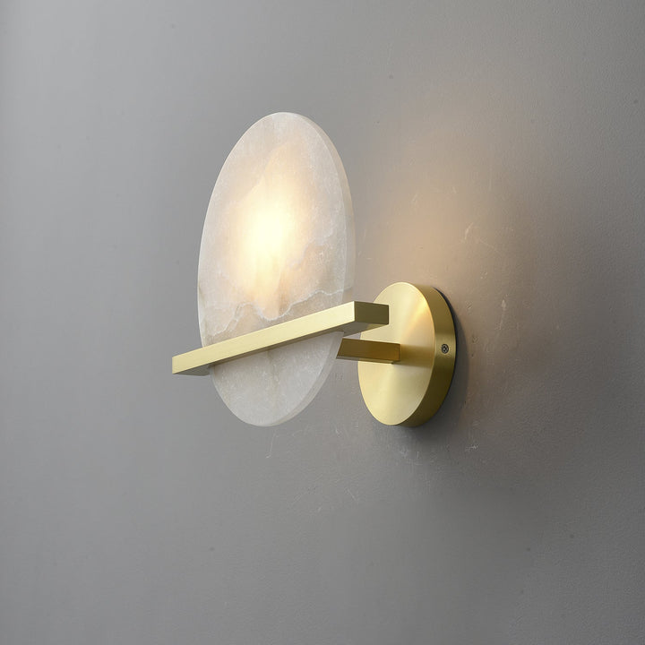 Frosted Echo Alabaster Wall Lamp