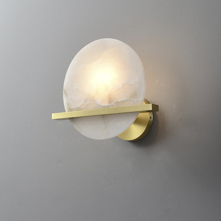 Frosted Echo Alabaster Wall Lamp