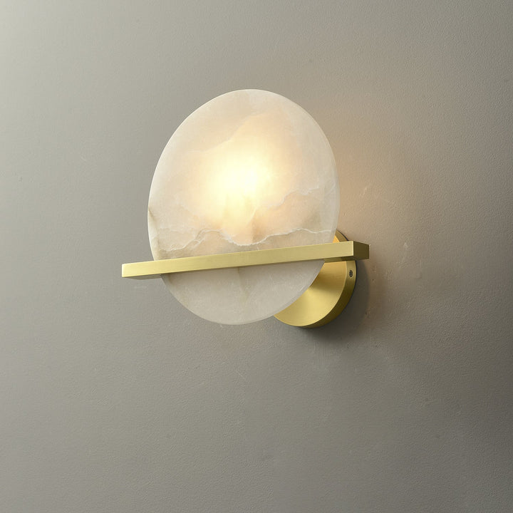 Frosted Echo Alabaster Wall Lamp