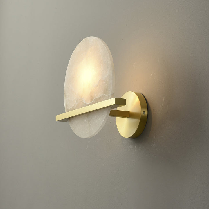 Frosted Echo Alabaster Wall Lamp