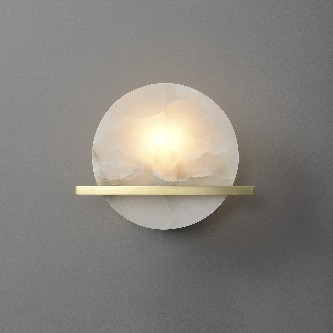 Frosted Echo Alabaster Wall Lamp