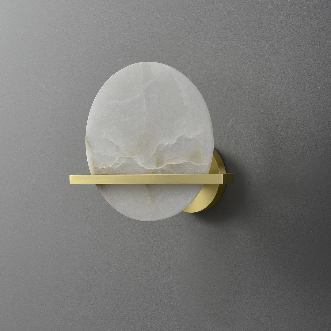 Frosted Echo Alabaster Wall Lamp