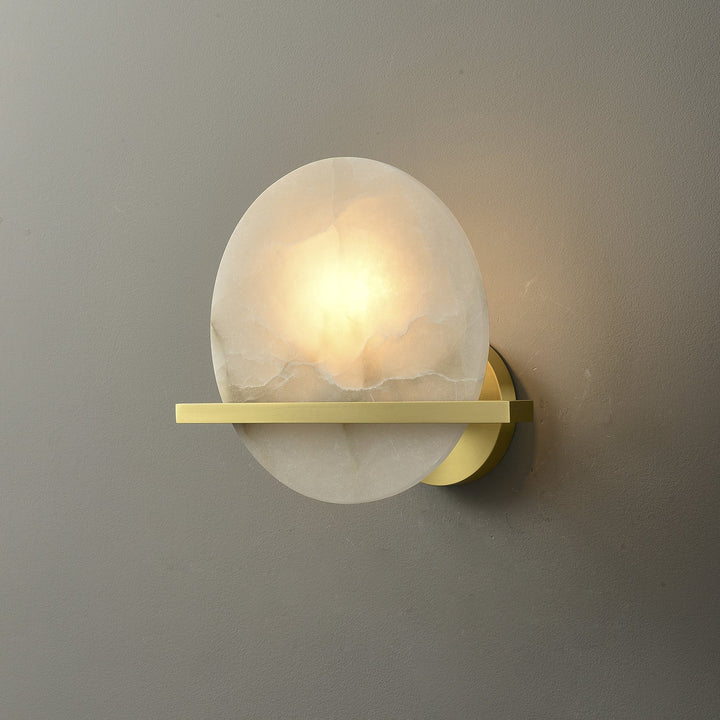 Frosted Echo Alabaster Wall Lamp