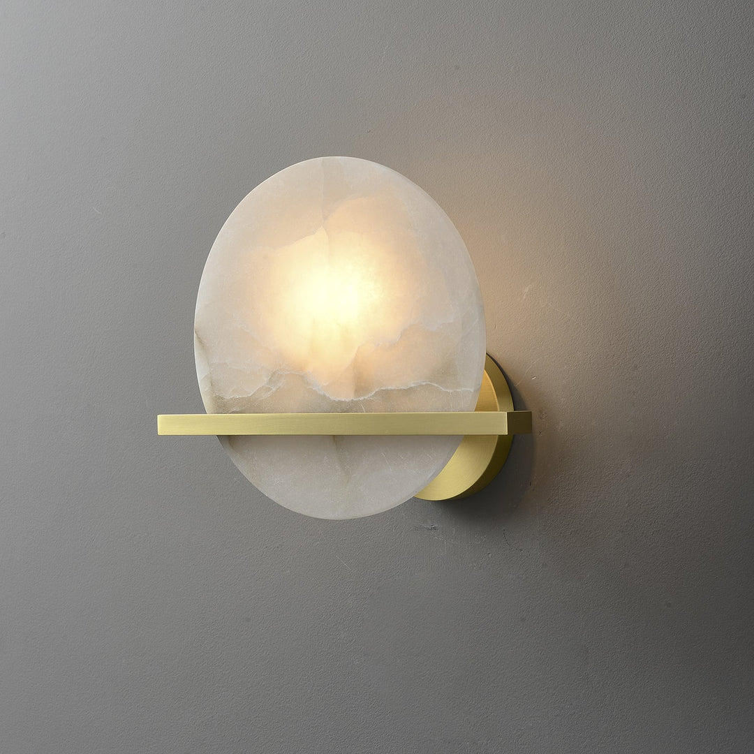 Frosted Echo Alabaster Wall Lamp