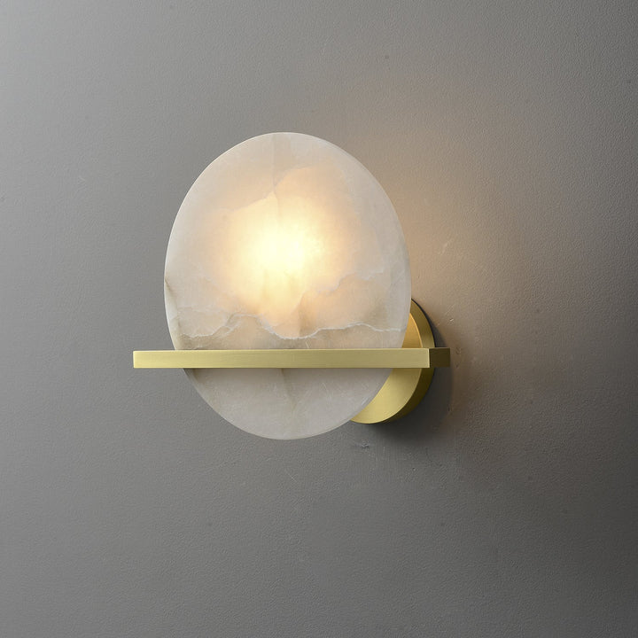 Frosted Echo Alabaster Wall Lamp