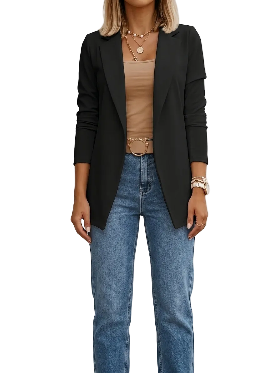 ELEGANTE DRAPE BLAZER VOOR VROUWEN