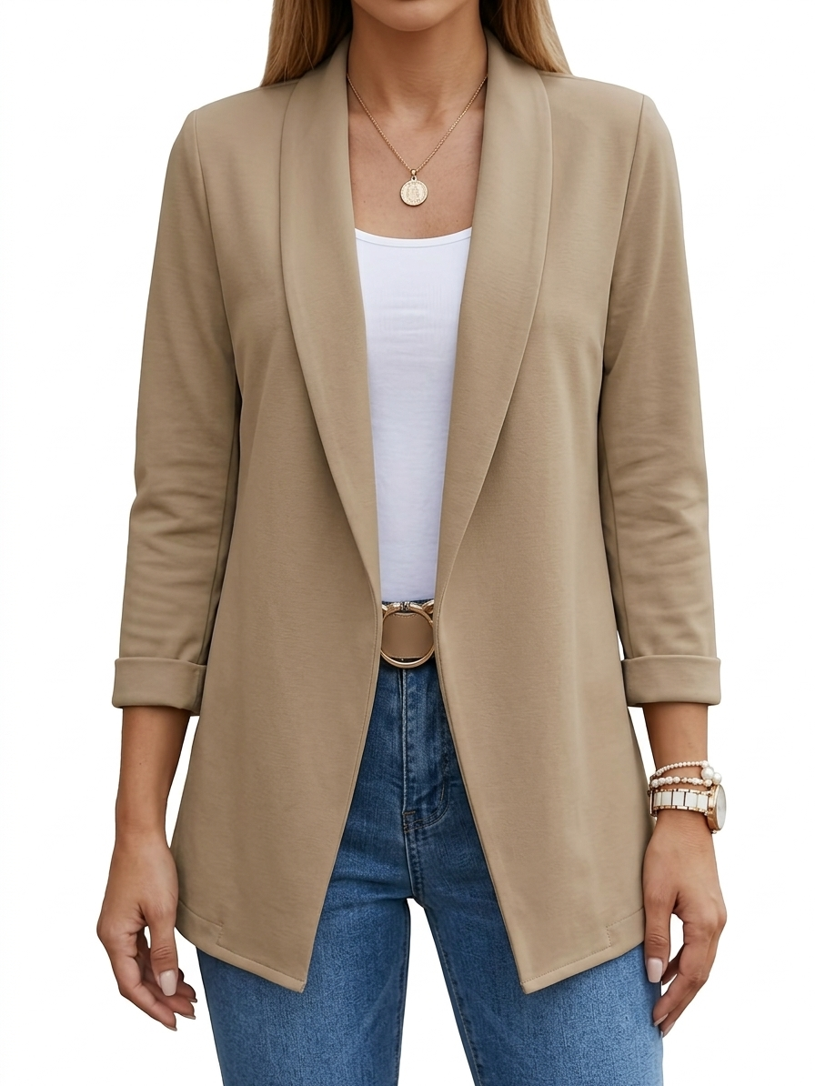 ELEGANTE DRAPE BLAZER VOOR VROUWEN