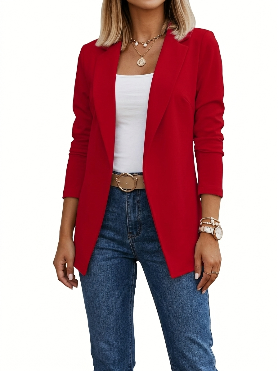 ELEGANTE DRAPE BLAZER VOOR VROUWEN