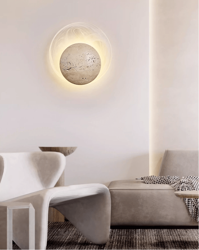 Genesis Travertine Wall Lamp