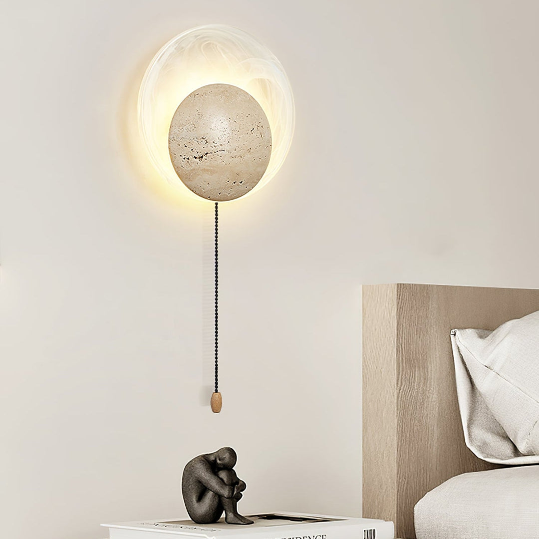 Genesis Travertine Wall Lamp