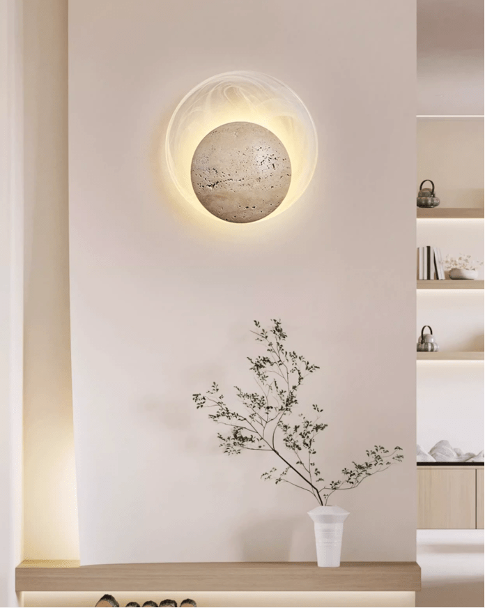 Genesis Travertine Wall Lamp