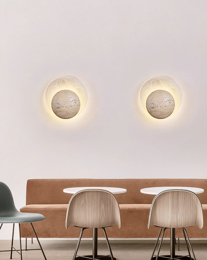 Genesis Travertine Wall Lamp
