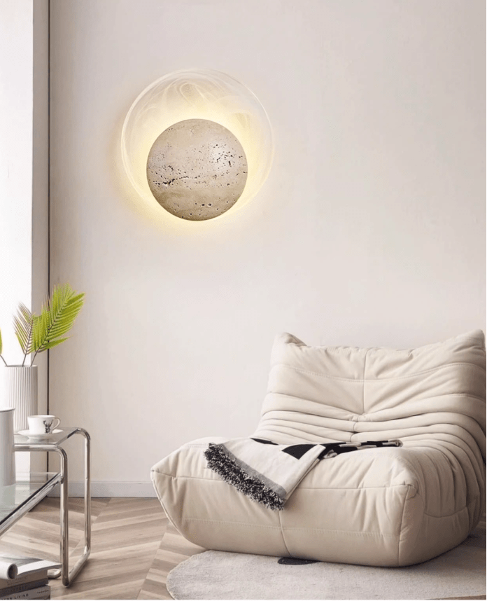 Genesis Travertine Wall Lamp