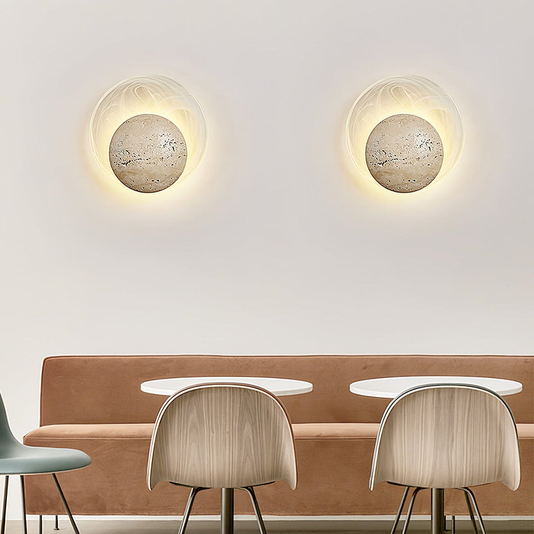 Genesis Travertine Wall Lamp