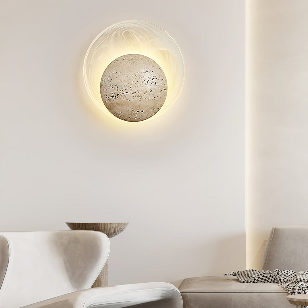 Genesis Travertine Wall Lamp