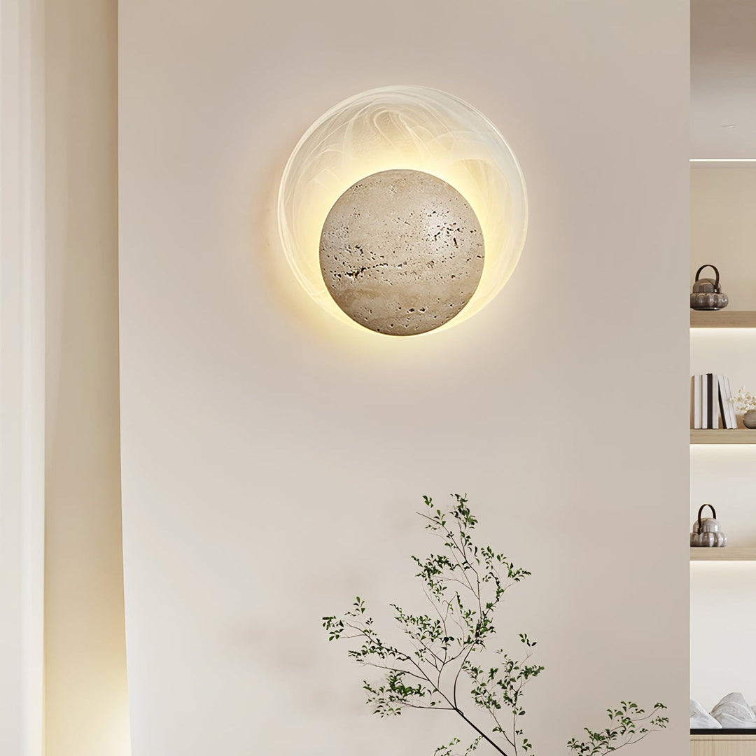Genesis Travertine Wall Lamp