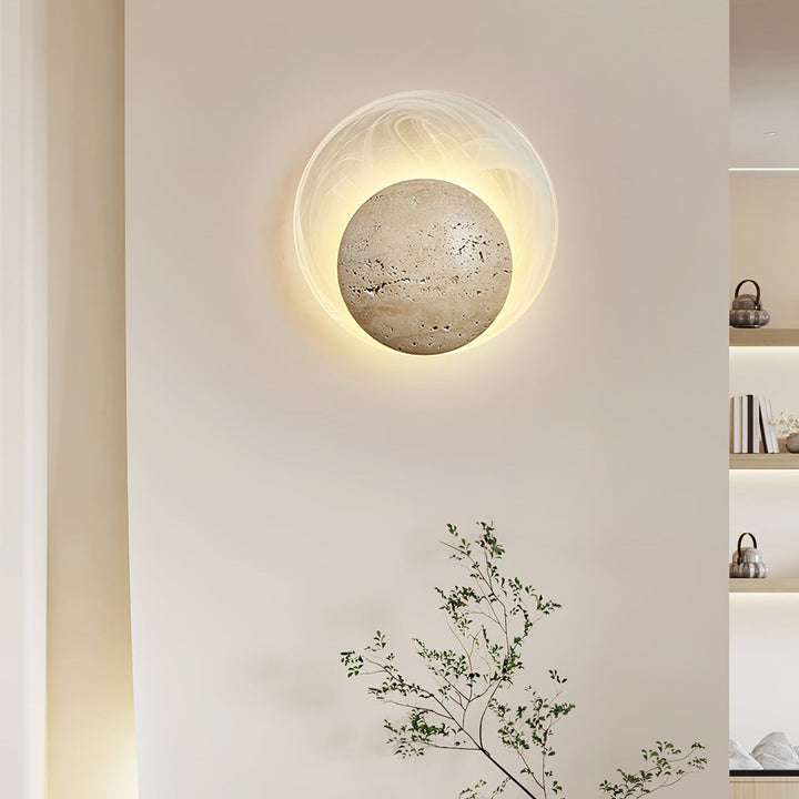 Genesis Travertine Wall Lamp
