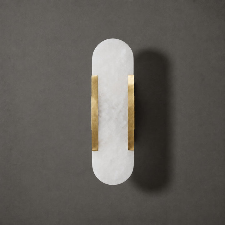 Oblong Alabaster Wall Sconce