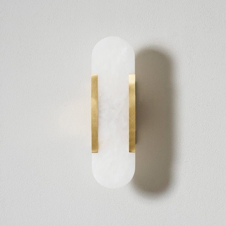 Oblong Alabaster Wall Sconce