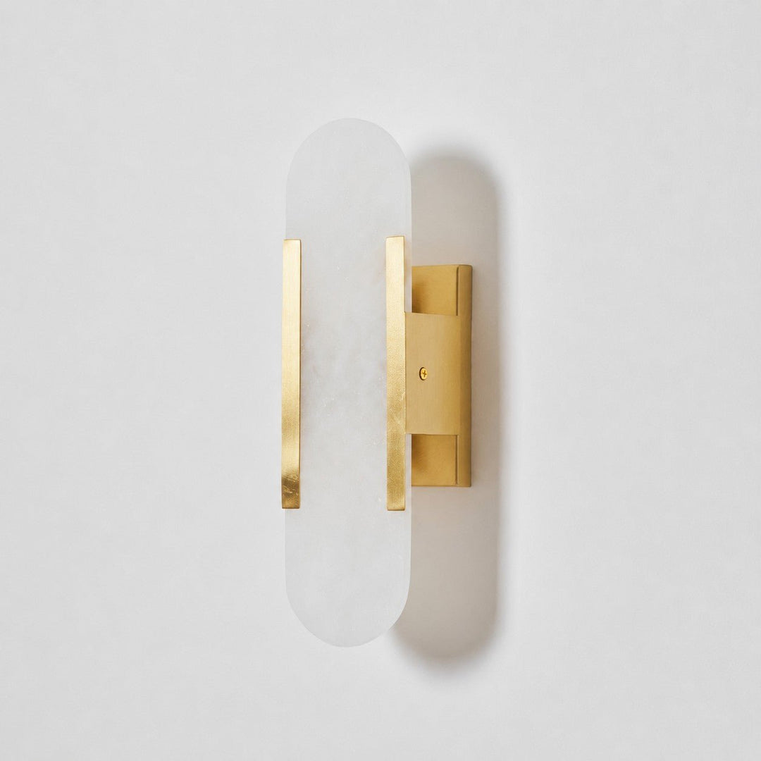 Oblong Alabaster Wall Sconce