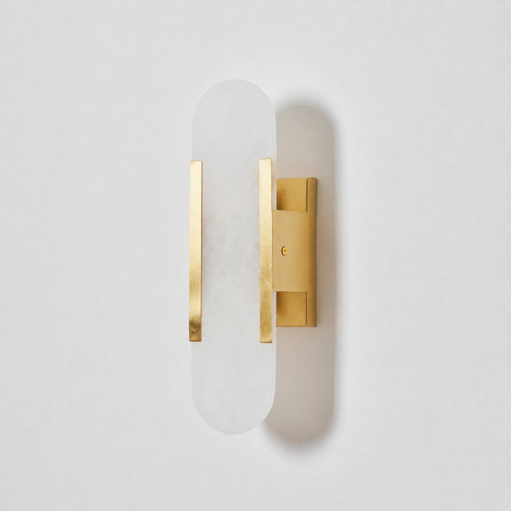 Oblong Alabaster Wall Sconce