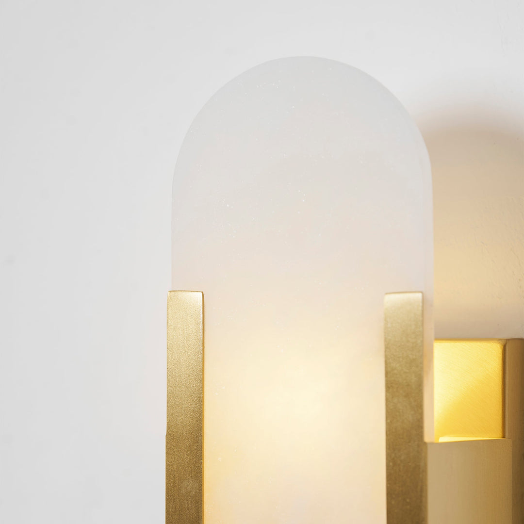 Oblong Alabaster Wall Sconce