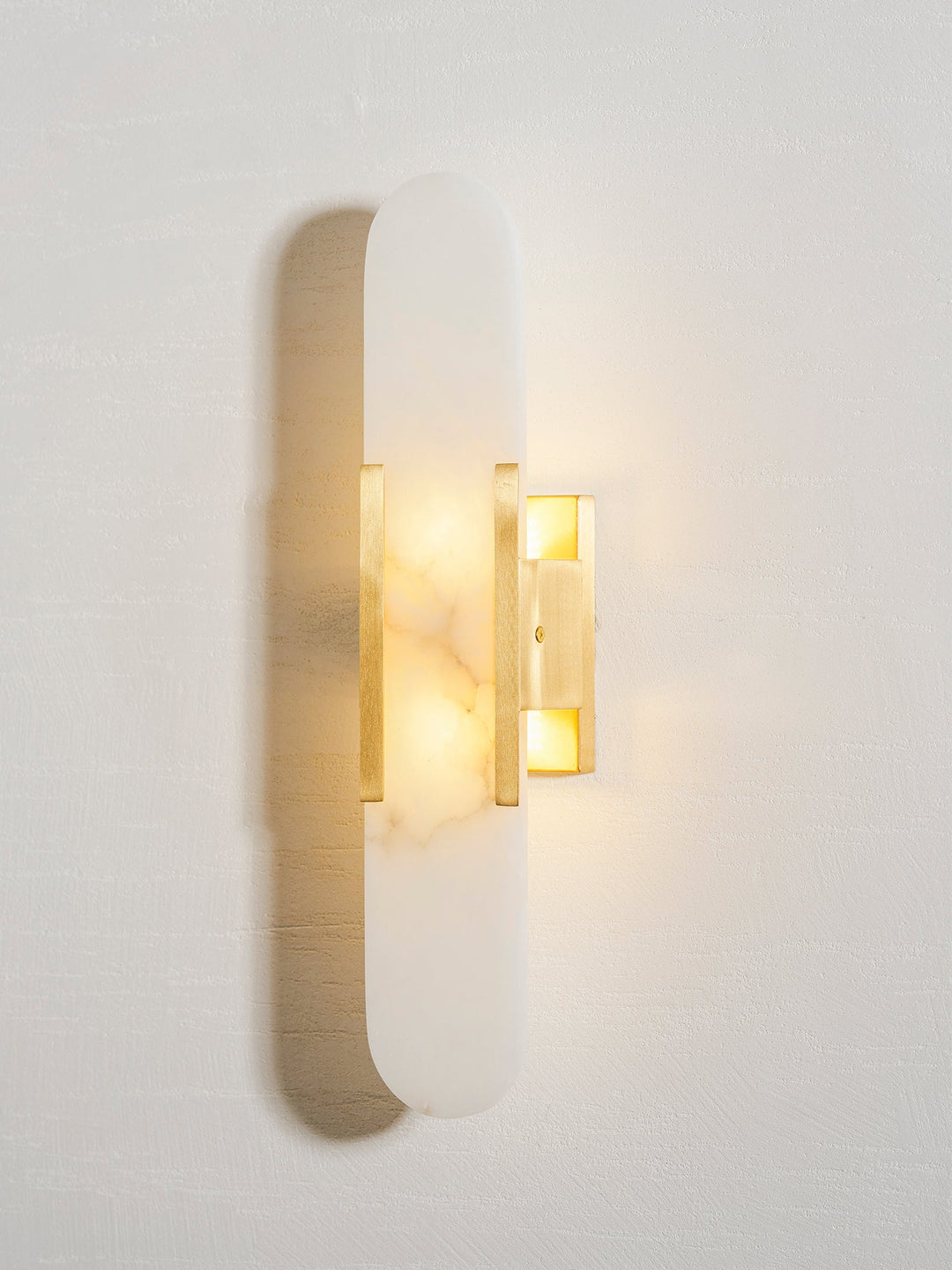 Oblong Alabaster Wall Sconce