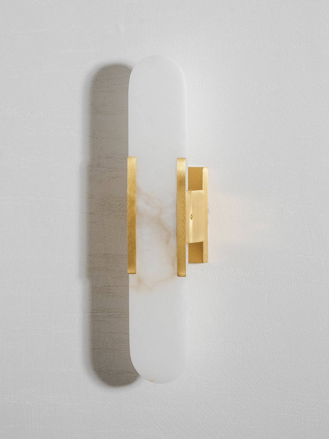 Oblong Alabaster Wall Sconce