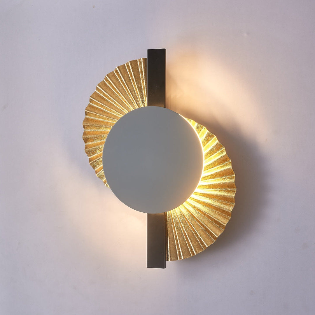 Gilded Fan Wall Lamp