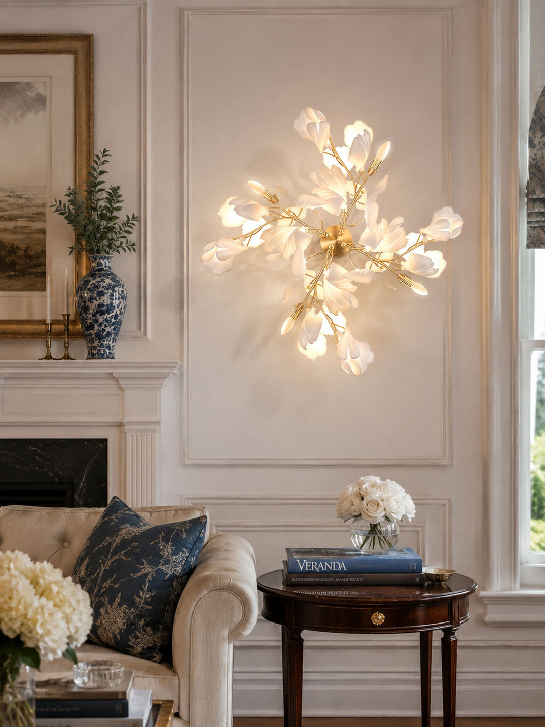 Gingko Flowers Wall Lamp