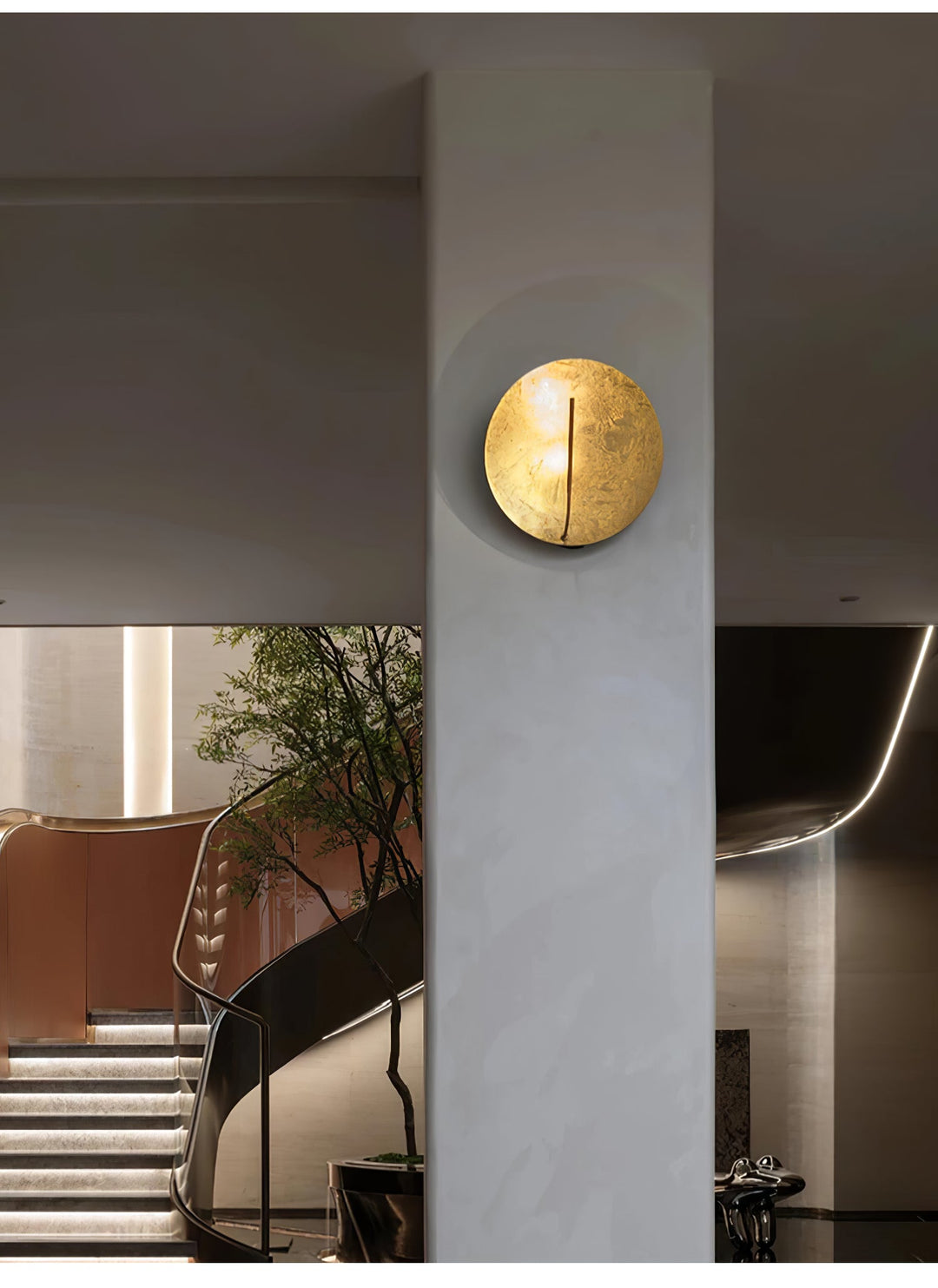 Golden Aura Wall Light