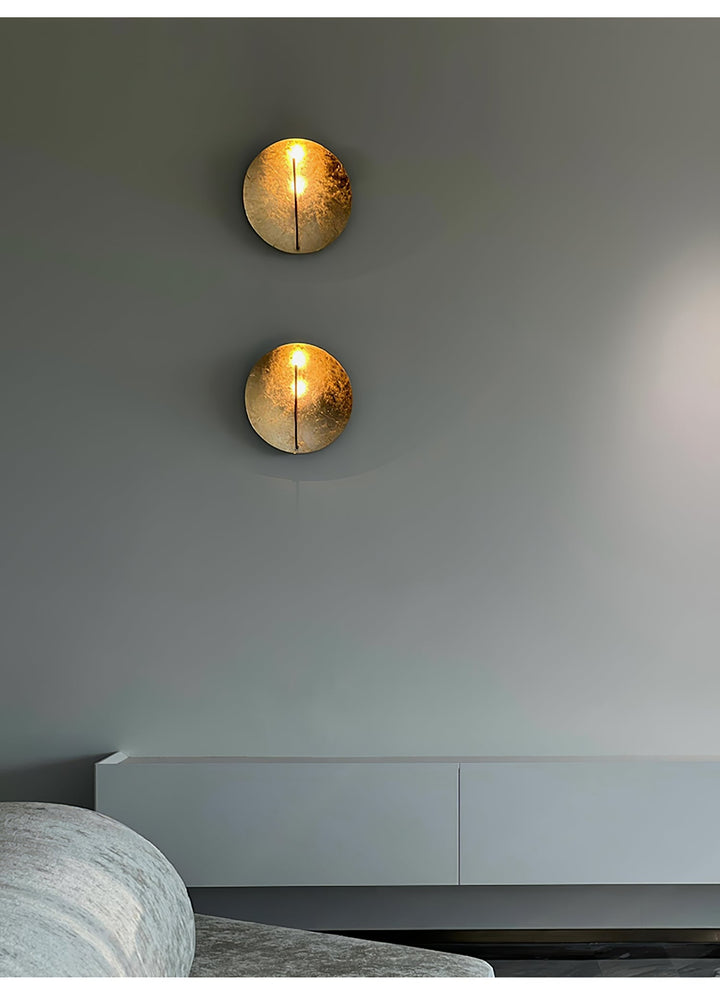 Golden Aura Wall Light