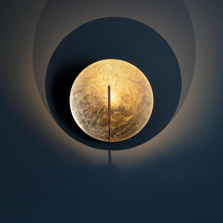 Golden Aura Wall Light