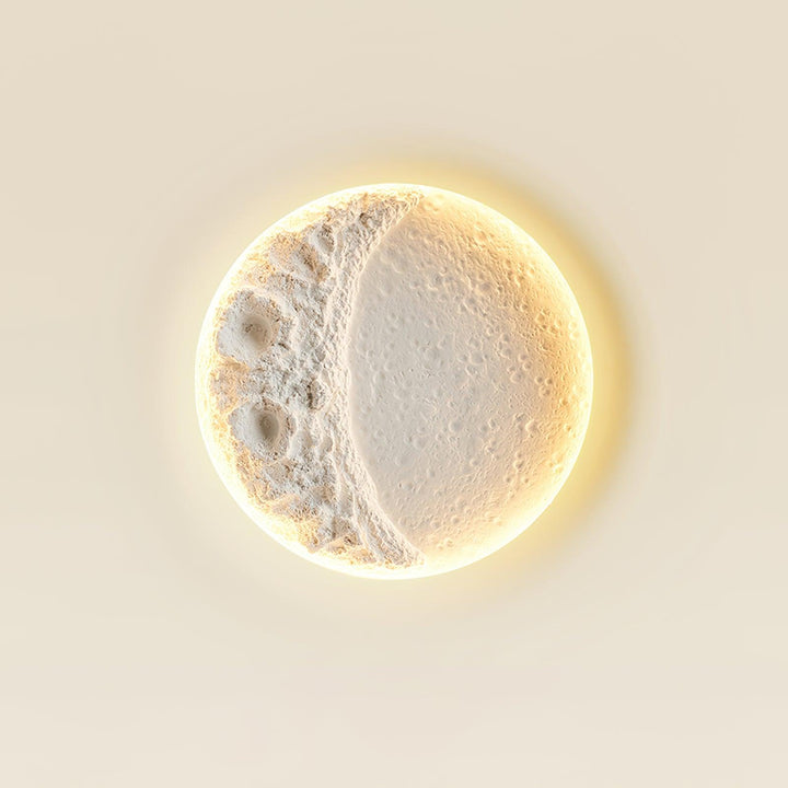 Gypsum Moon Wall Lamp