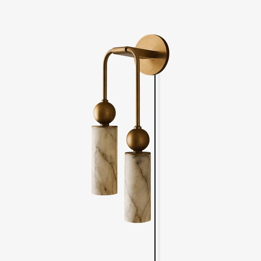 Harlin Alabaster Plug-in Wall Lamp