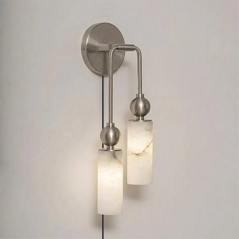 Harlin Alabaster Plug-in Wall Lamp