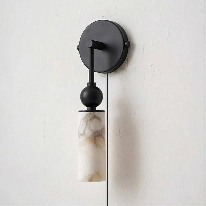 Harlin Alabaster Plug-in Wall Lamp